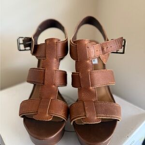 Steve Madden Brown Leather Sandals size 9